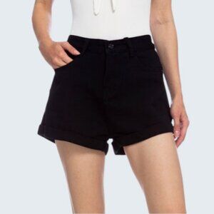 Vince mini denim shorts black women's size 2 NWT